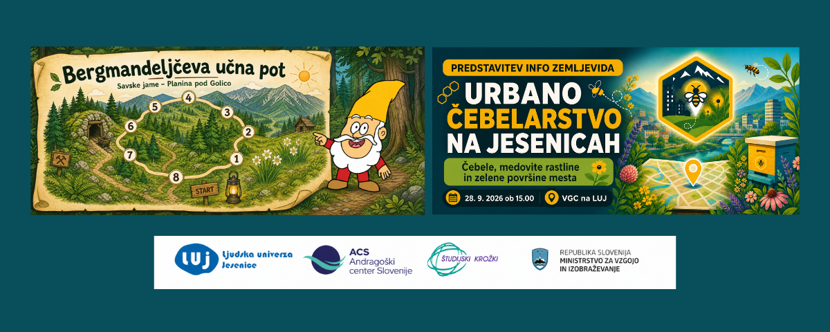 BERGMANDELJČEVA UČNA POT V PLANINI POD GOLICO IN URBANO ČEBELARSTVO NA JESENICAH